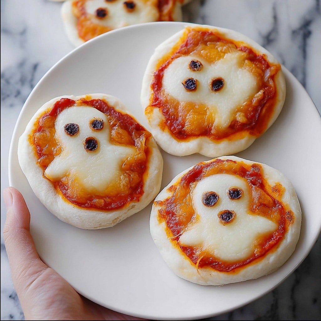Mini Ghost Pizzas: Spooky Halloween Party Food Recipe
