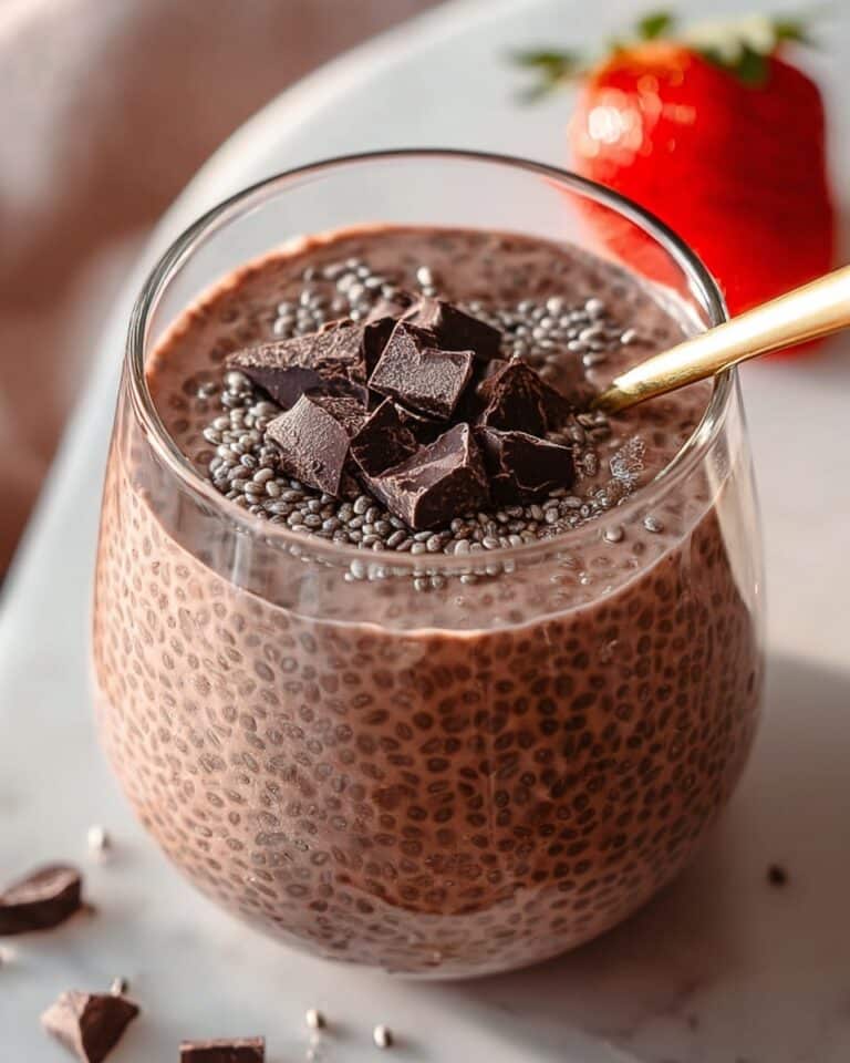 Chocolate Chia Pudding with Strawberries, Cacao Nibs, and Peanut Butter Recipe