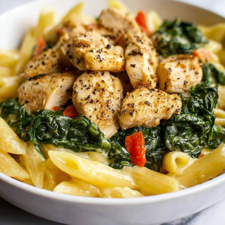 Creamy Chicken and Spinach Pasta Recipe