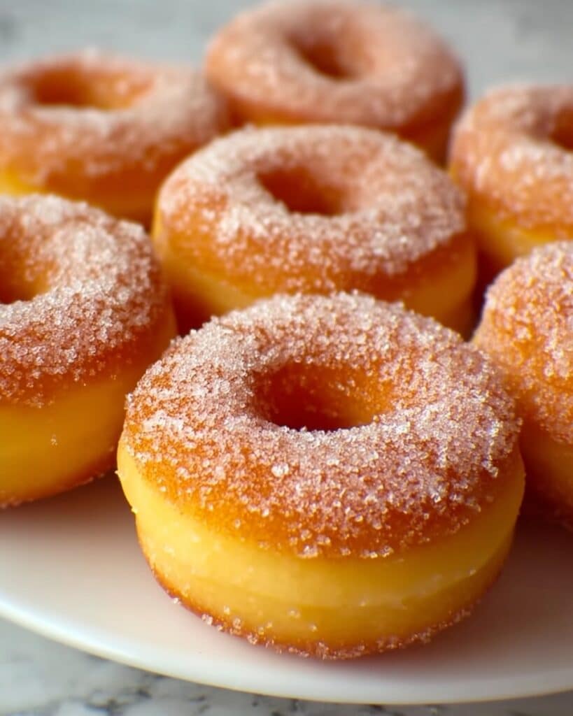 Fried Doughnuts with Sugar Recipe