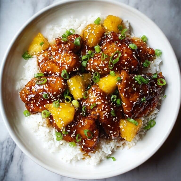 Sweet & Sticky Pineapple Bourbon Chicken Recipe