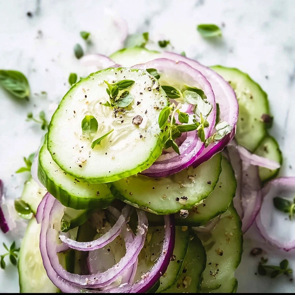 Tangy Cucumber Onion Salad: Your Refreshing Summer Sidekick Recipe - Recipe Image