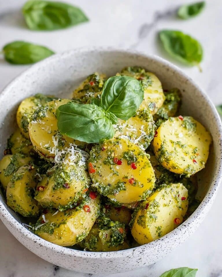 Garden Basil Pesto Potato Salad Recipe