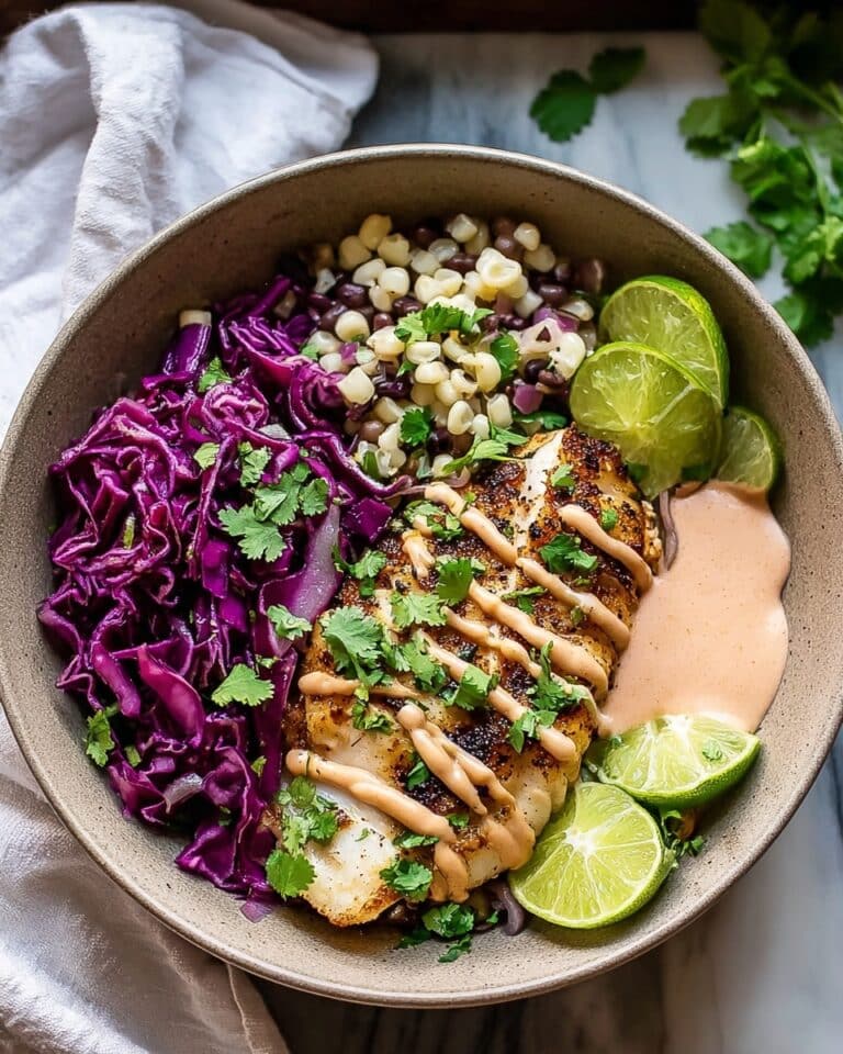 Baja Fish Taco Bowls Recipe