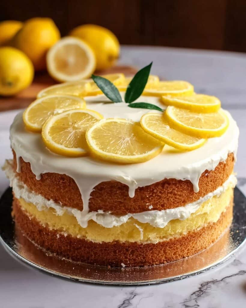 Limoncello Cake with Mascarpone Frosting Recipe