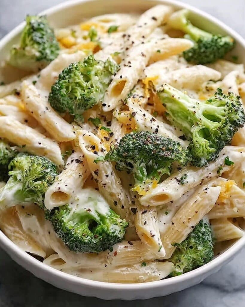 Creamy & Cheesy Broccoli Pasta Recipe