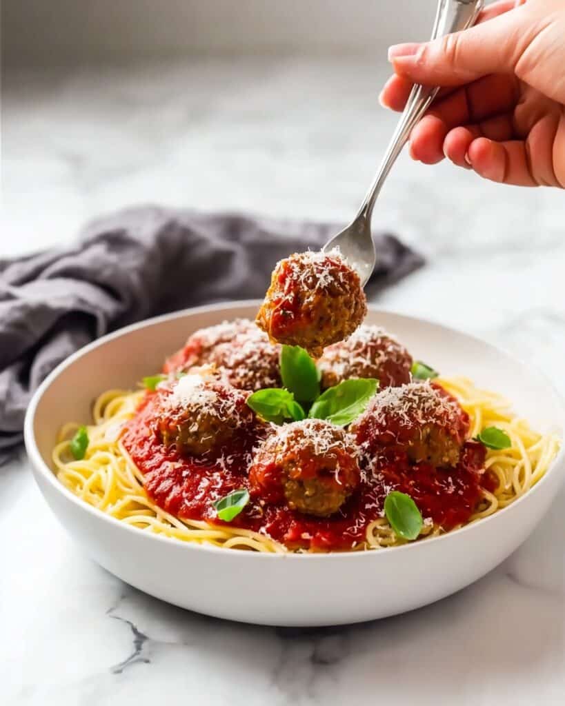 Easy Slow Cooker Beef Meatballs in Marinara Recipe