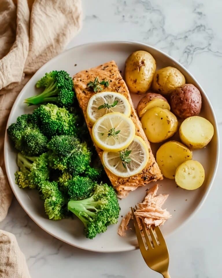 Honey Mustard Salmon Sheet Pan Dinner Recipe