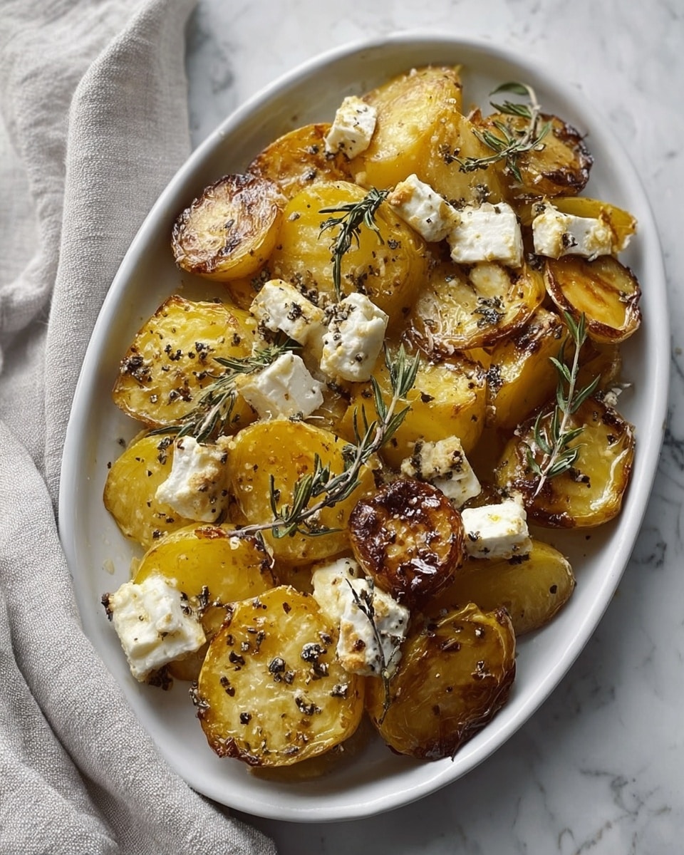 Baked Feta Potatoes Recipe