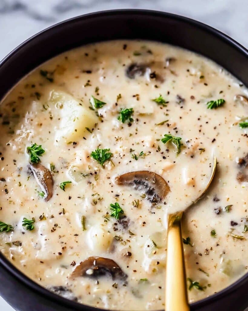 Easy Cream of Mushroom Soup Recipe