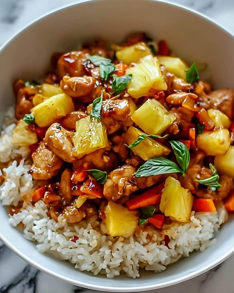 Tropical Pineapple Chicken & Rice Delight Recipe
