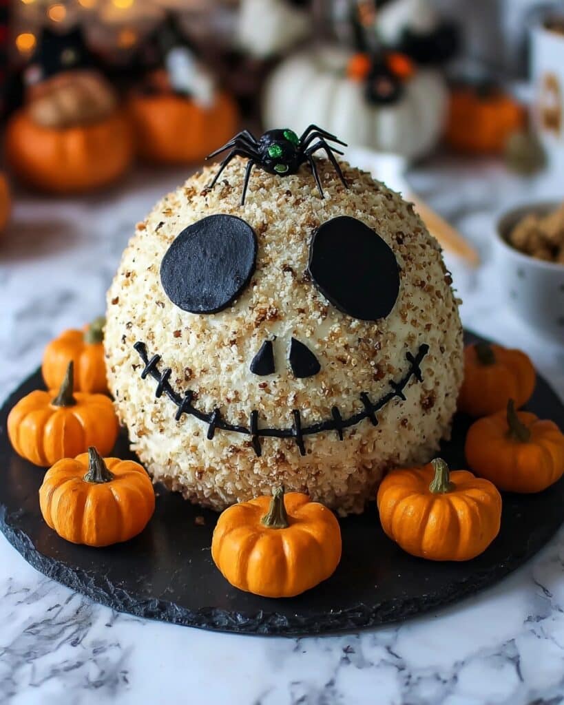 Skellington Cheese Ball: Spooky Halloween Appetizer Recipe