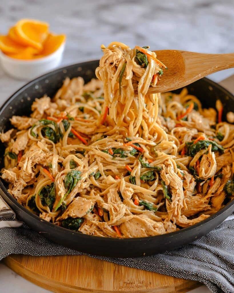Peanut Chicken Noodles Recipe
