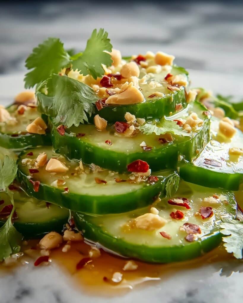 Peanut & Chili Oil Cucumber Salad Recipe