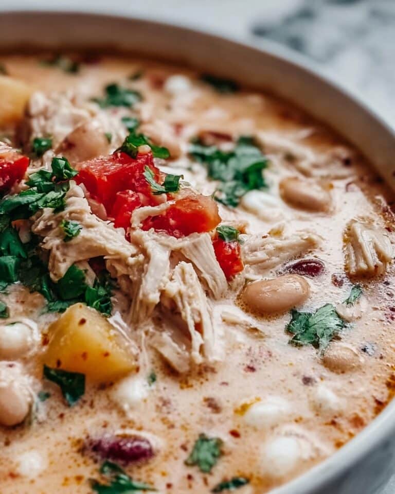 Slow Cooker Creamy Chicken Chili Recipe
