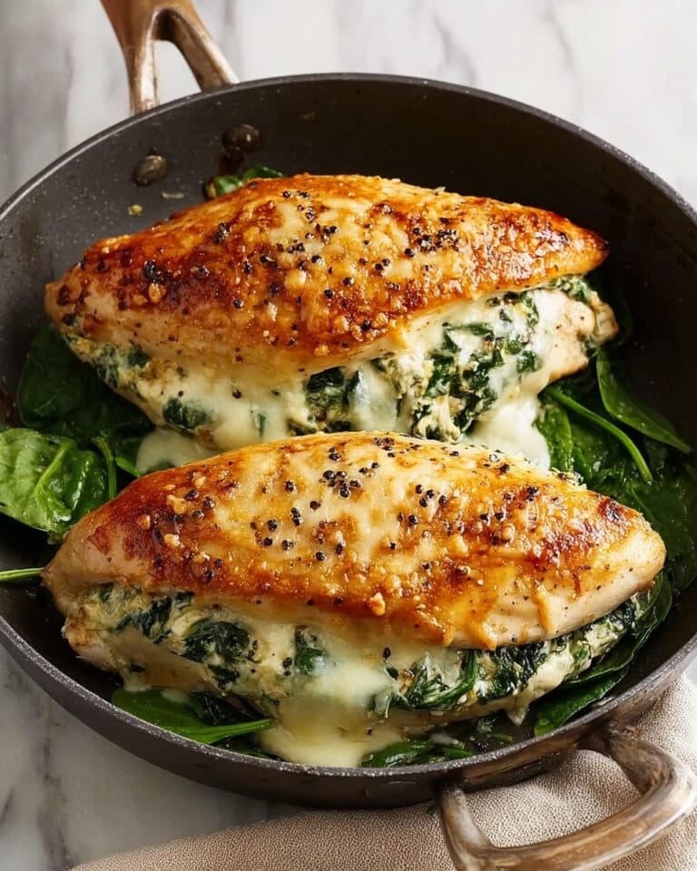 Spinach and Cheese Stuffed Chicken Breast Recipe