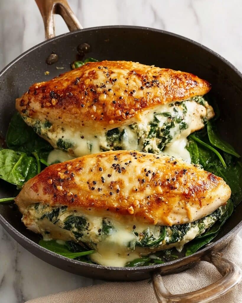 Spinach and Cheese Stuffed Chicken Breast Recipe