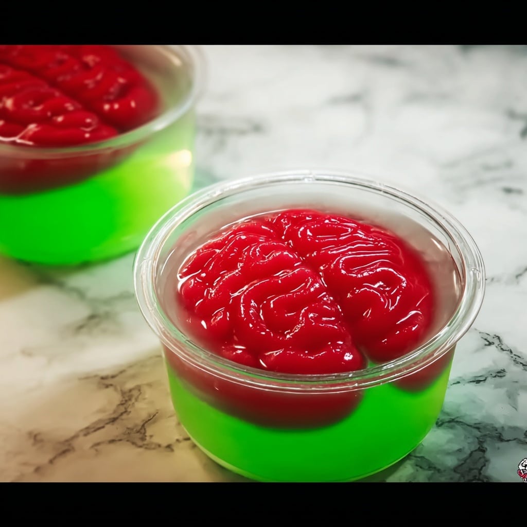 Zombie Brain Jello Cups Recipe