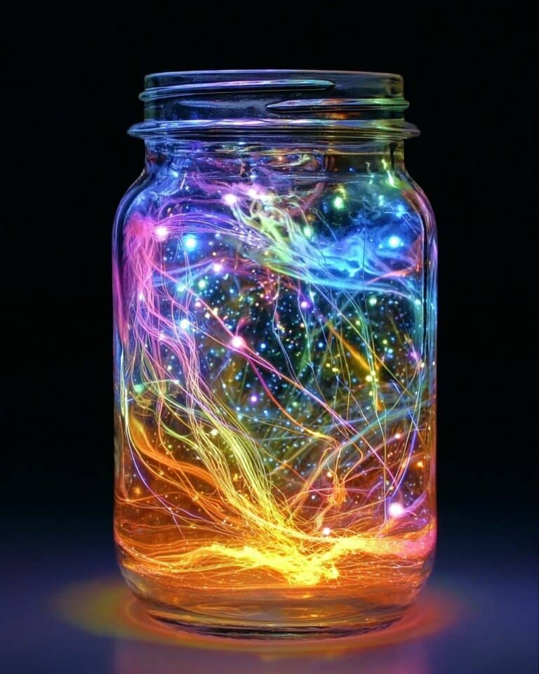 Glow-in-the-Dark Fireworks in a Jar Recipe