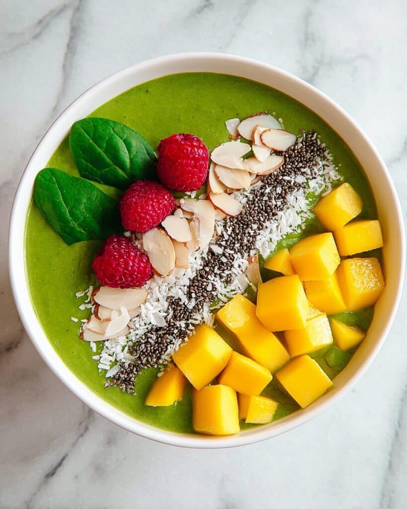 Green Mango Smoothie Bowl Recipe