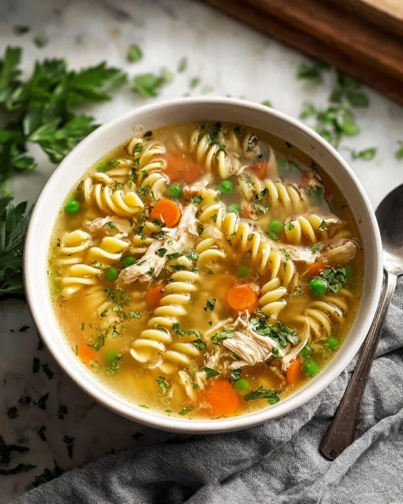 Fresh Herb Chicken Noodle Soup Recipe