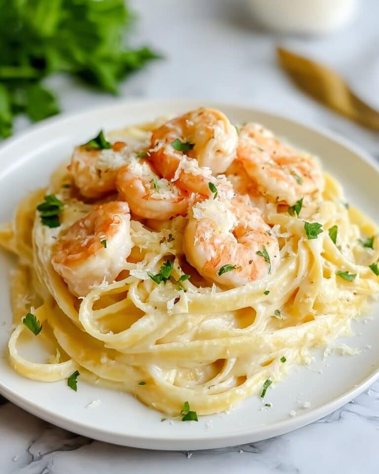 Creamy Garlic Shrimp Pasta Recipe